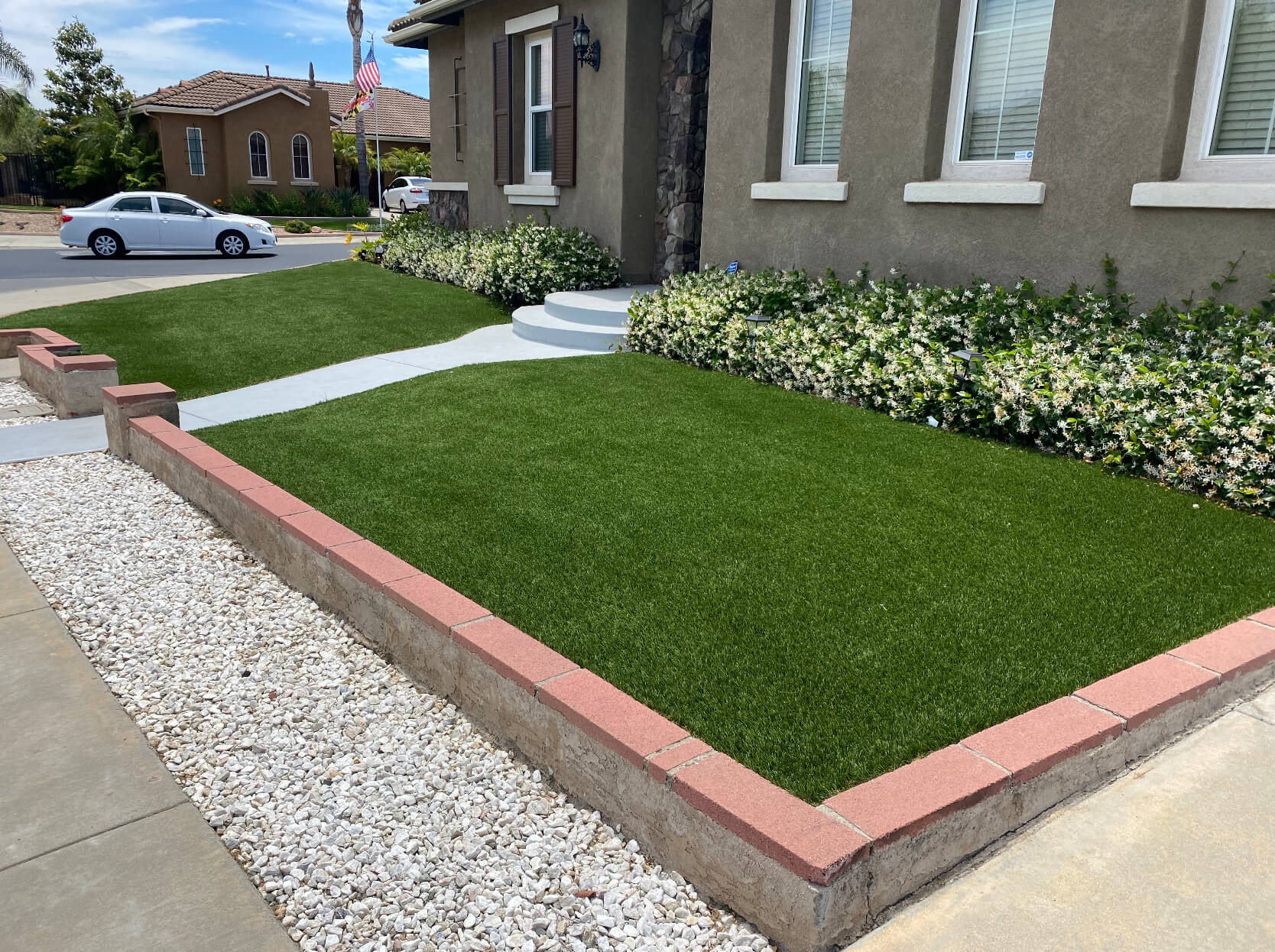 Artificial grass installation team serving Euless, Texas